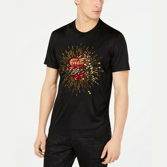 INC International Concepts Other - I.N.C. Mens Heart Sequin Graphic T-Shirt